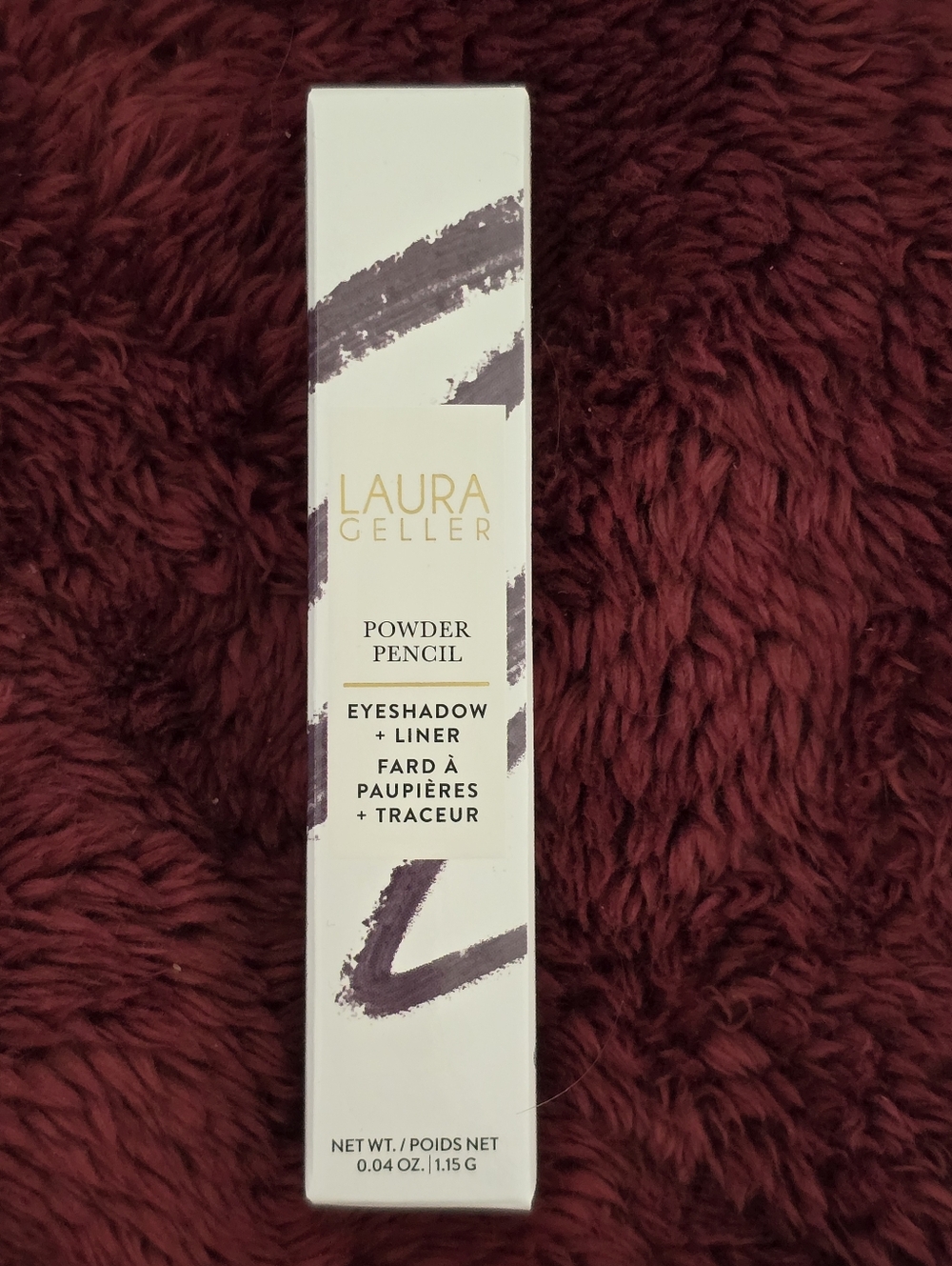 Laura Geller Powder Pencil Eyeshadow + Liner. In Amethyst NIB